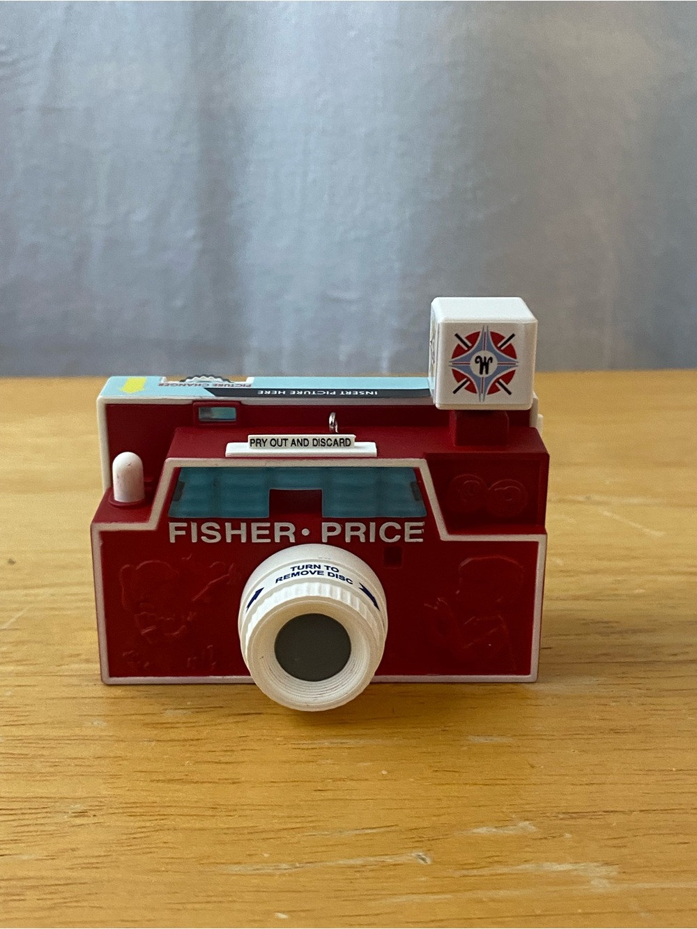 2020 Hallmark Mattel Fisher-Price Red and White Retro Toy Camera Ornament